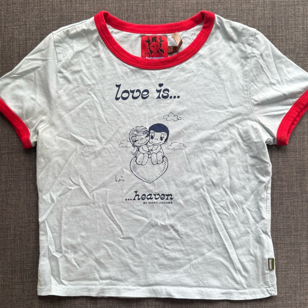 Heaven by Marc Jacobs love is baby tee XS